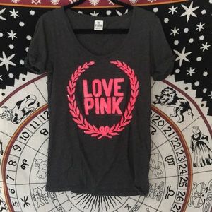 **ON HOLD** Grey VS PINK T-shirt w/ Pink sequin